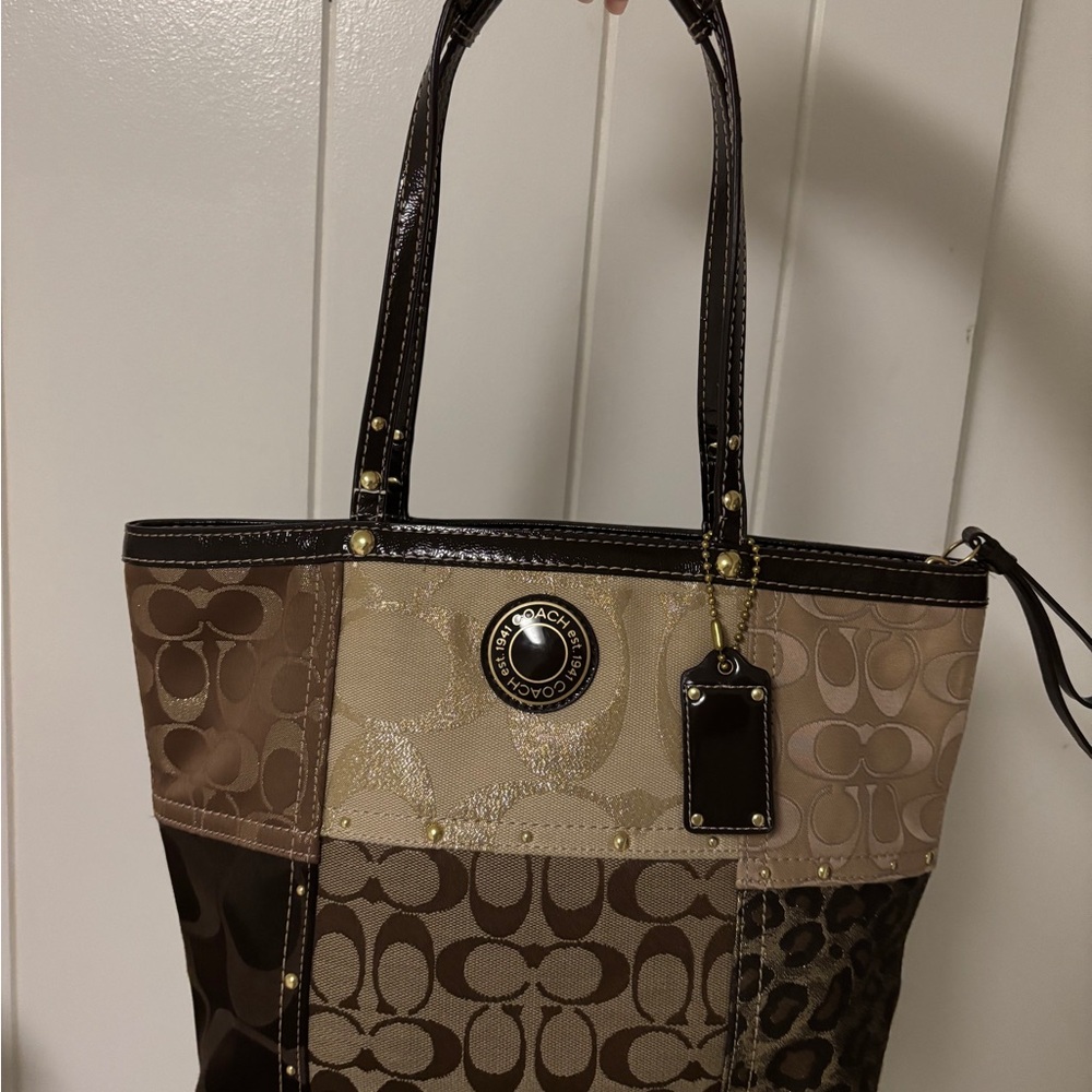 Vintage COACH Patchwork Tote Bag
